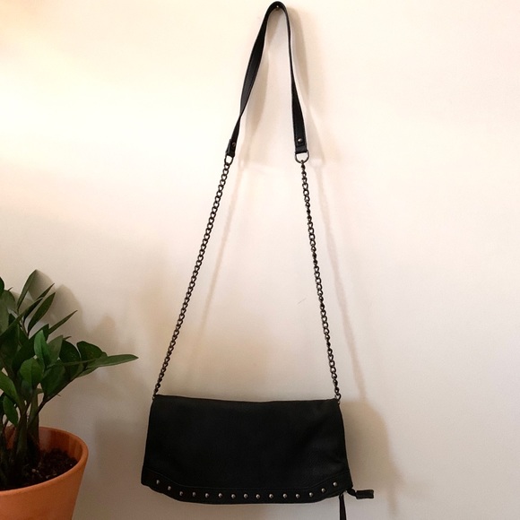 Aldo- Foldover Studded Crossbody/ Clutch - Picture 2 of 8